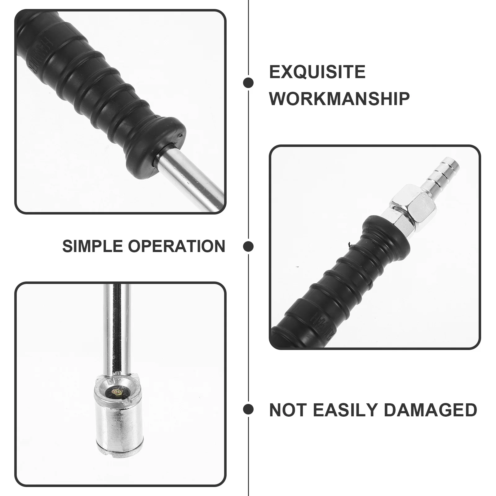 

Inflatable Tire Air Chuck Zinc Alloy Inflator Kit for Car Motorcycle Bike Pump Accessories