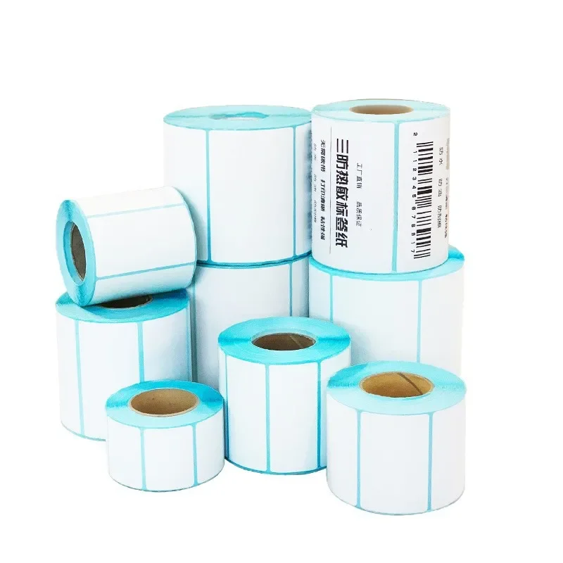 Three Proof Thermal Label Paper 100x100 Amazon Self-adhesive Sticker 70x20 Barcode Printing Thermal Paper