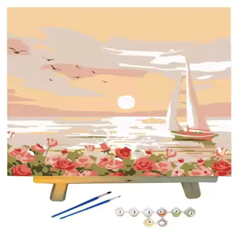 DIY Digital Oil Painting For Rabbit max rabies Caiman v5 v4 hadaly 528 Hand Painted Oil Painting Coloring Modern Wall Home Decor