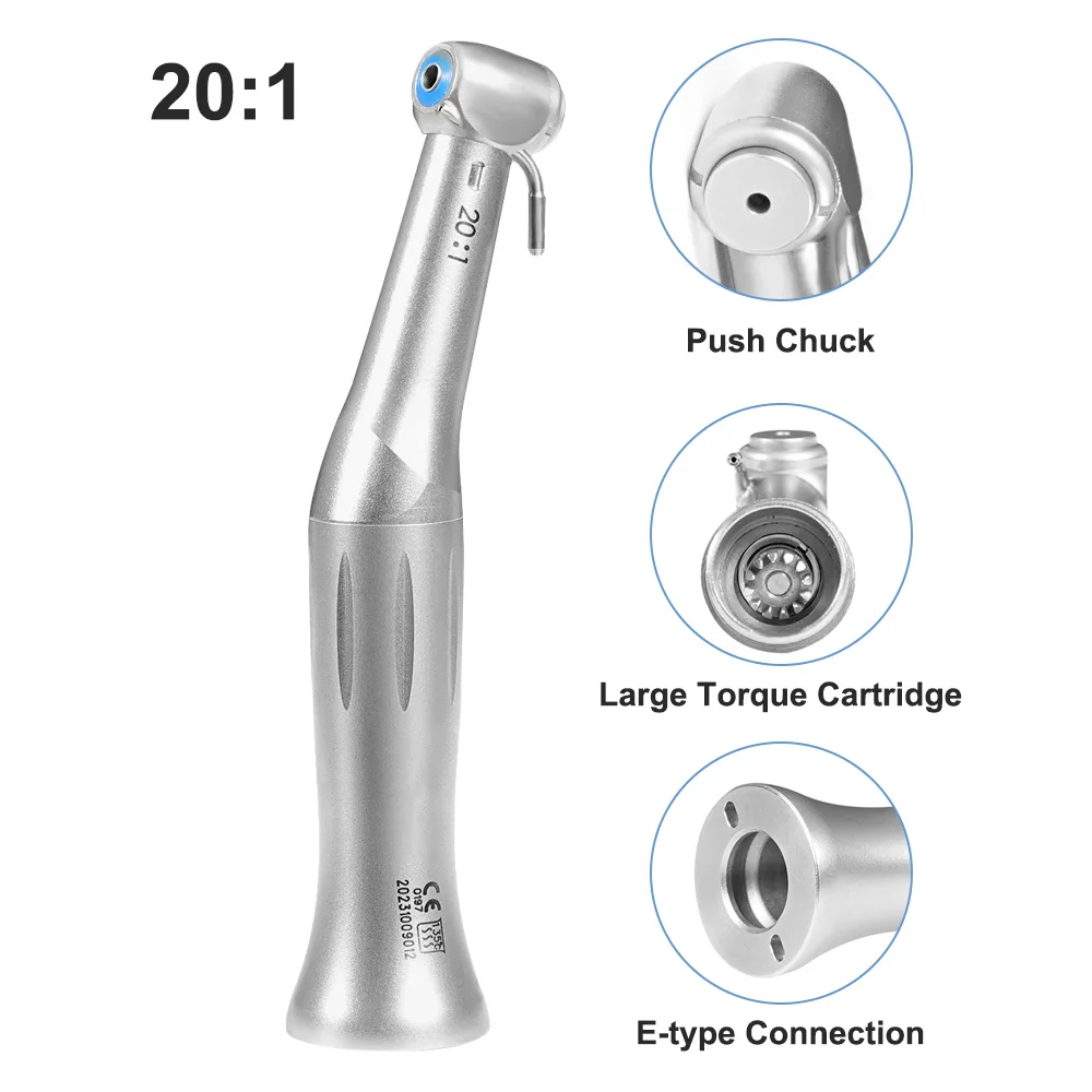 Dental 20:1 Denspay S MAX SG20 Contra Angle Slow Low Speed Handpiece Reduction Implant Surgery Contra Angle Fit to NSK W&H KAVO