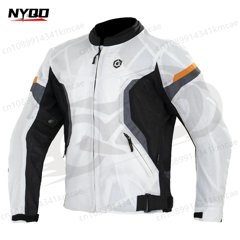 

7pcs Motorcycle Jacket Protections Anti-drop Motorcycle Summer Clothing Bike Mesh Jacket Breathable Moto Jackets for Man