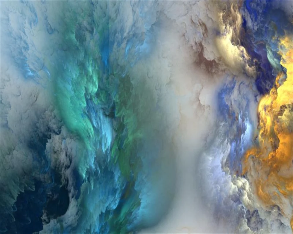beibehang Modern minimalist Nordic personality abstract colorful clouds wallpaper TV background wall papers home decor behang