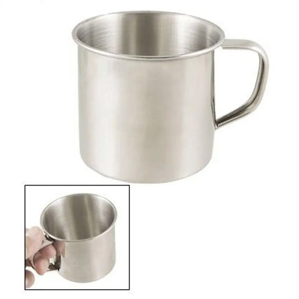 250ml Stainless Steel Coffee Mug Outdoor Hiking Water Tea Cup Metal Tumbler Easy To Clean And Sterilise School Bar Accessories