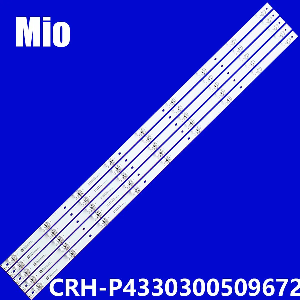 

5PCS LED Strip for CRH-P4330300509672-REV1.1 BC LC-43CUF8472ES LC-43CUG8462KS 43CUG8461KS HWV4341-26C HWV4353-02Y