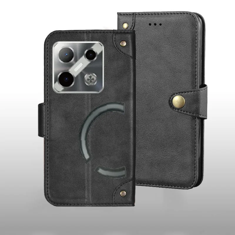 For Doogee Blade GT Pro/Blade GT Play case Metal Buckle retro Leather Back Case Cover Fundas