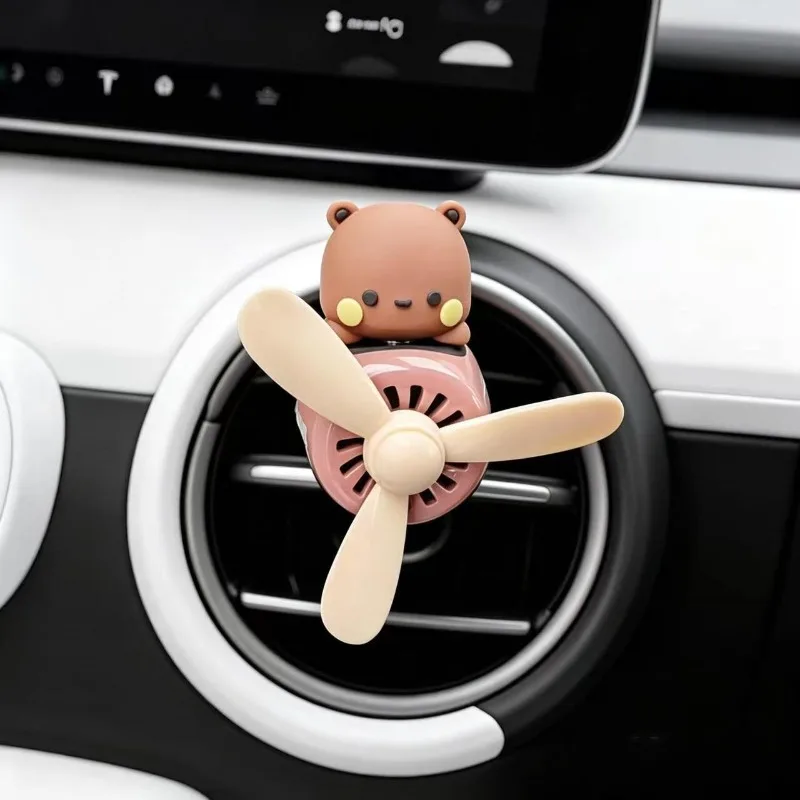 Hot Cartoon Bubu Yier Figure Air Airplane Pilot Car Air Freshener Aroma Vent Clip Perfume Ornament Fragrant Diffuser Accessory - view 4