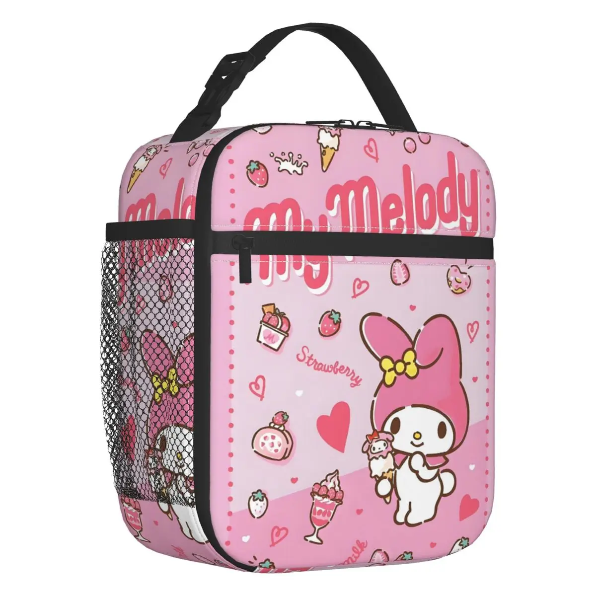 

Custom Melody Portable Lunch Boxes Multifunction Cartoon Movie Kawaii Design Thermal Cooler Food Insulated Lunch Bag Kids School
