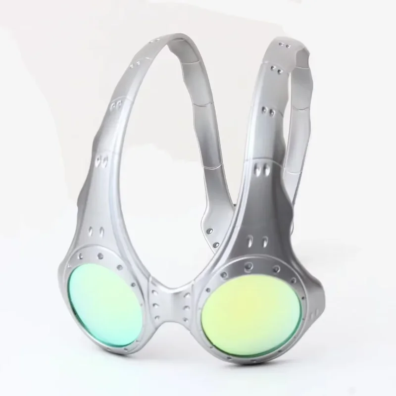 2025 New Opposite Sex Circular Sunglasses Men Women Technological Trend Men's Y2K Ppersonalized Driving Mirror Alien Goggles