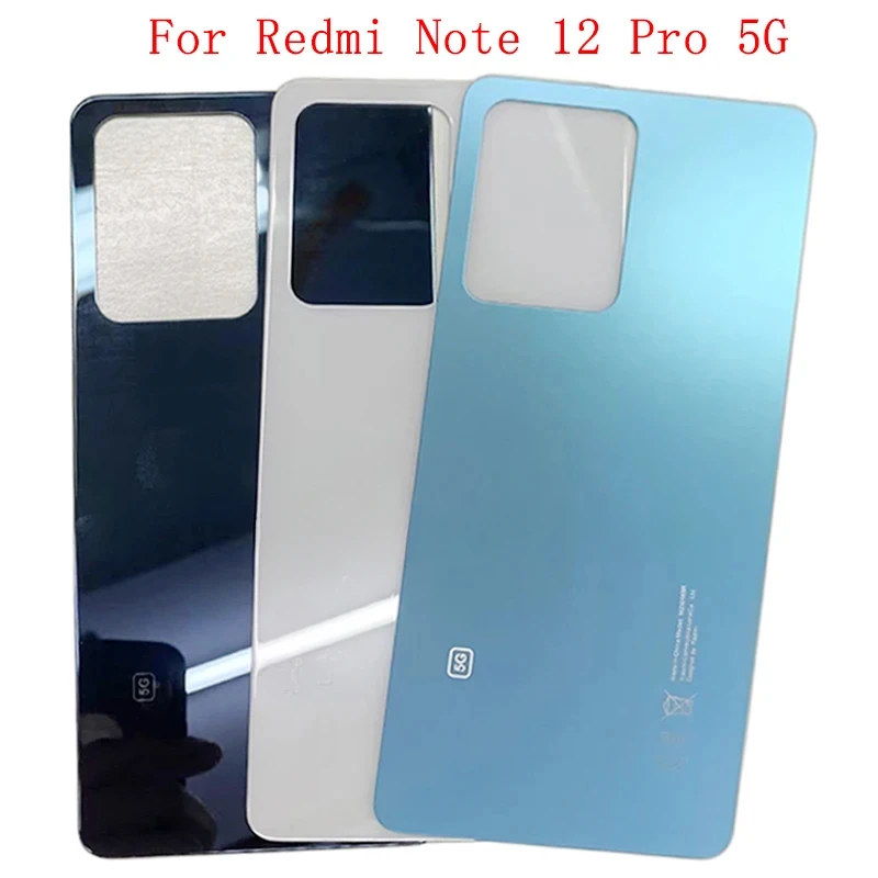 

Rear Cover Back Cover Case Housing For Redmi Note 12 Pro 5G Battery Repair Parts