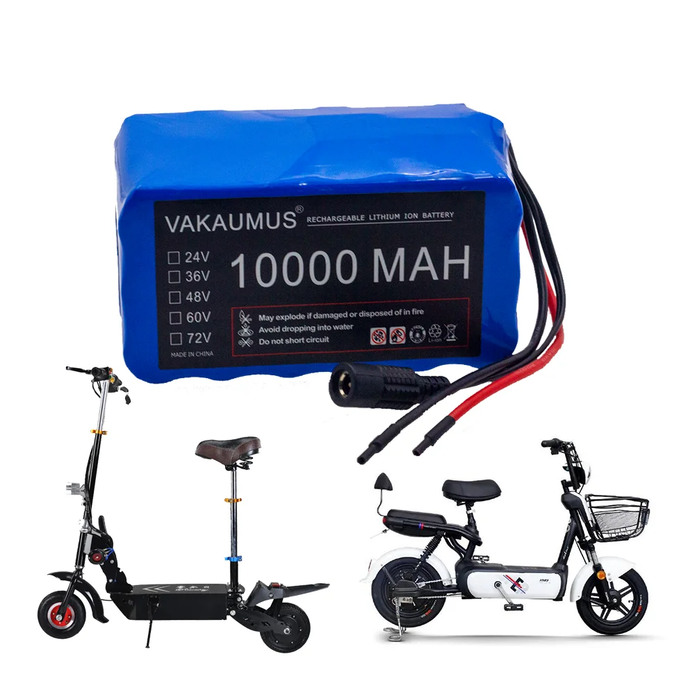 6S3P 24V 10AH Battery Pack 25.2V 10000MAH BMS Electric Bicycle Toy Car 18650 Lithium Ion Battery Pack + Charger Strong Power