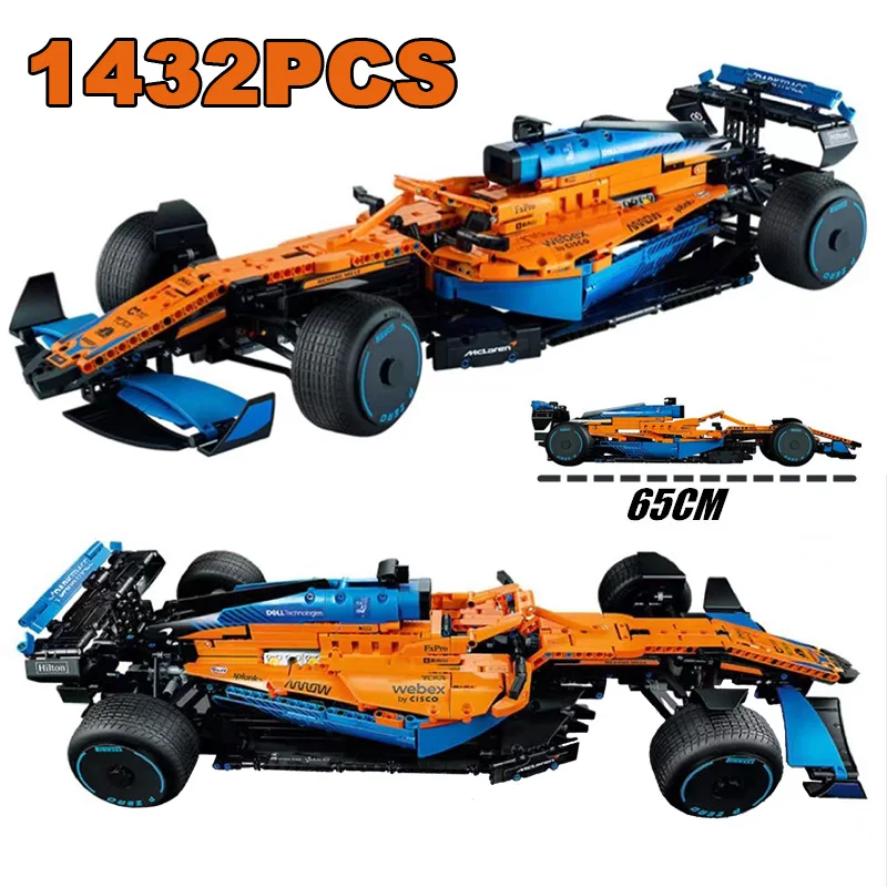 Technical 42141 McLarened F1 Formula 1 Building Blocks Hypercar Racing Car Sportcars Bricks Model Vehicle Toy Kid Adult For Gift