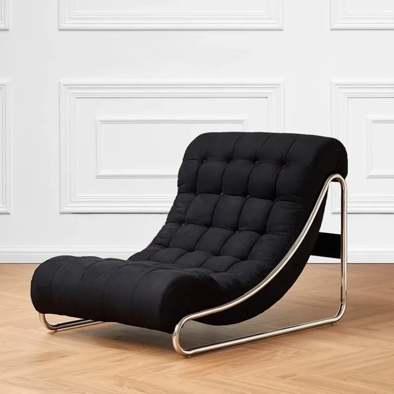 

Retro single sofa chair small apartment household living room balcony reclining sofa