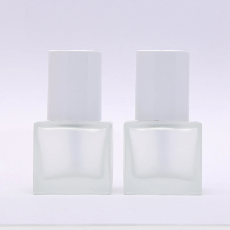 50pcs Square Empty Pump Refillable Bottle 30ml Glass Liquid Foundation Container Frosted Bottle Portable Pump Cosmetics