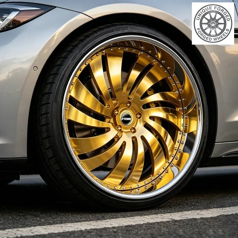26 Style Customized Forged Car Rims 2‑piece 18 19 20 21 22 23 24 26 Inch 5x112 5x120 Gold Chrome Deep Dish Spokes Car Wheels