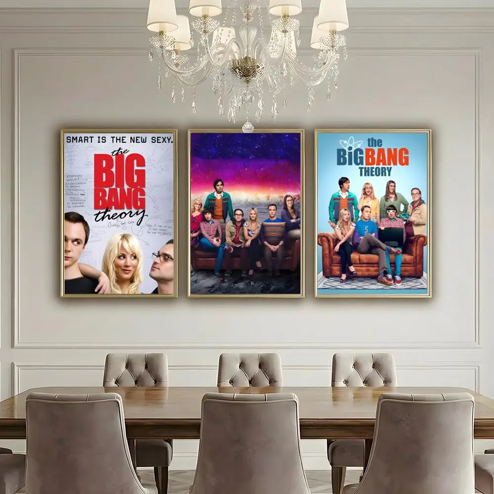 T-The Big Bang Theory SITCOM Poster HD Waterproof High-Toughness Self-Adhesive Wall Decor Universal
