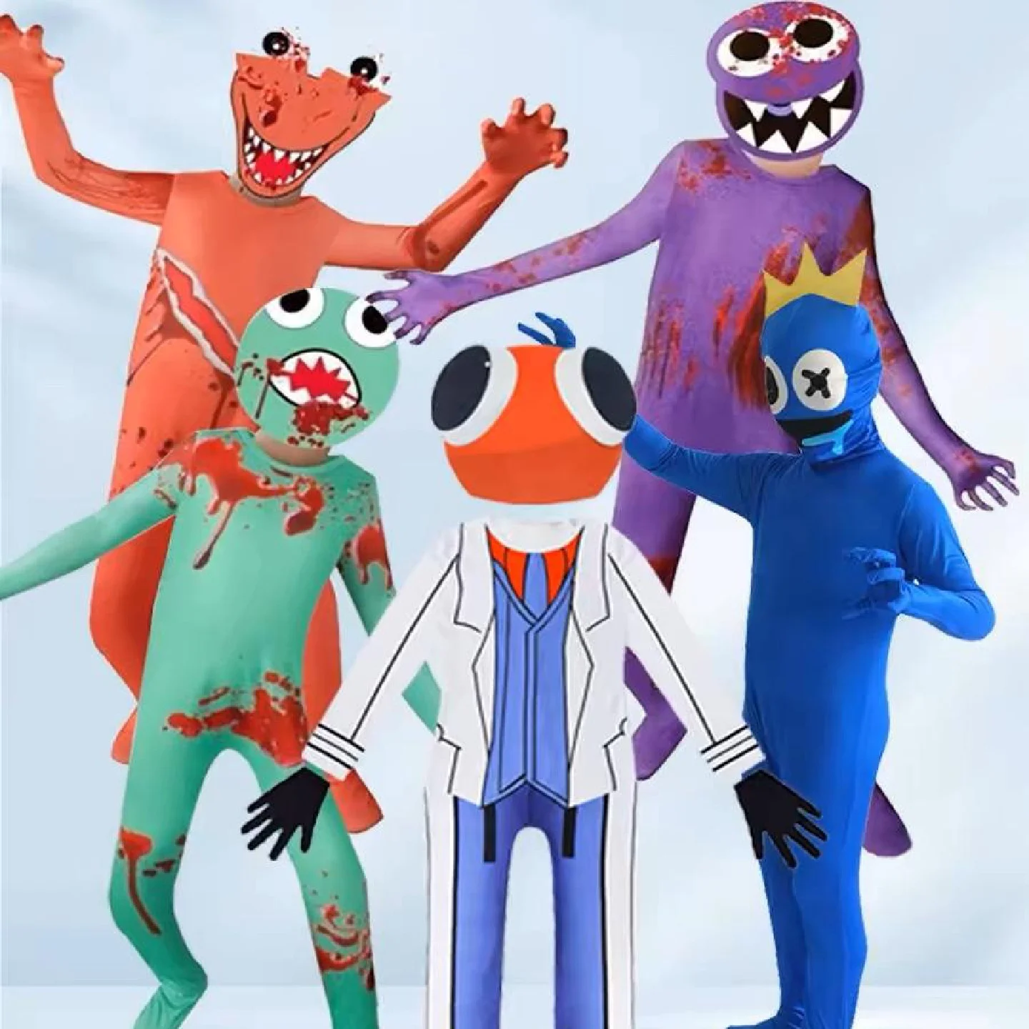 

Костюм-комбинезон Rainbow Frie Monster для Хэллоуина, женская этническая сценическая одежда из полиэстера, весенний сезон