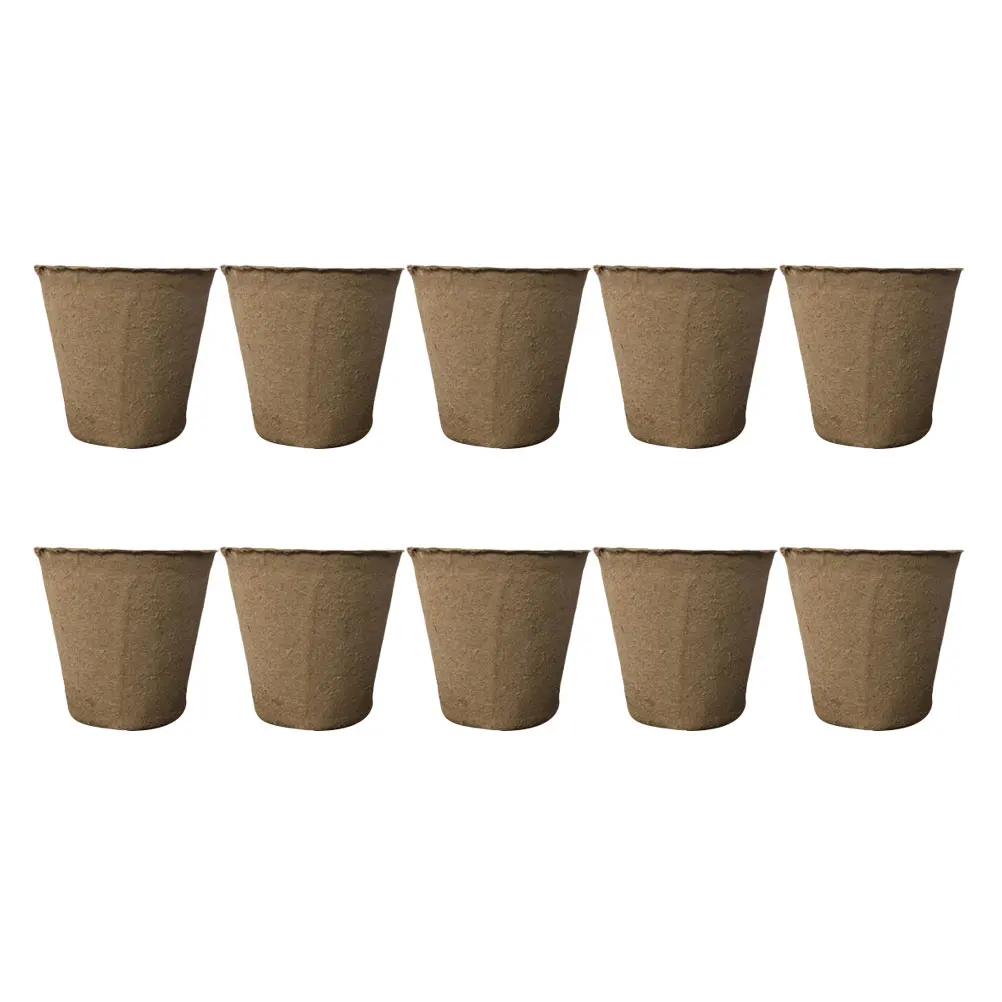 

Eco friendly Biodegradable Plant Pots Soft Texture Easy Storage Courtyard Garden Decoration Pulp Basin Seedlings Starting Pot