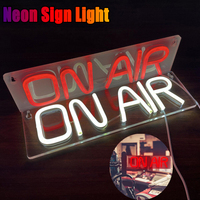 ON AIR LED Neon Sign Light Bar Party Background Decorative Acrylic Board  Indoor Outdoor Wall Hanging Atmosphere Neon Lamp Decor