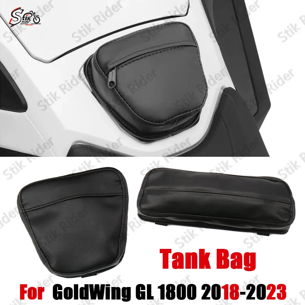 

For Honda Goldwing GL1800 F6B Motorcycle Equipped With Waterproof Black Leather Fuel Tank Storage Bag