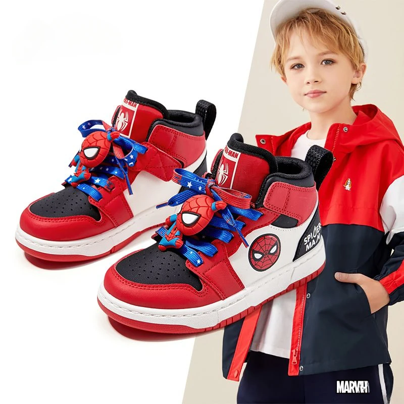 Marvel Comics Captain America's new cute boys' comfortable, soft, fashionable and versatile casual sports student running shoes