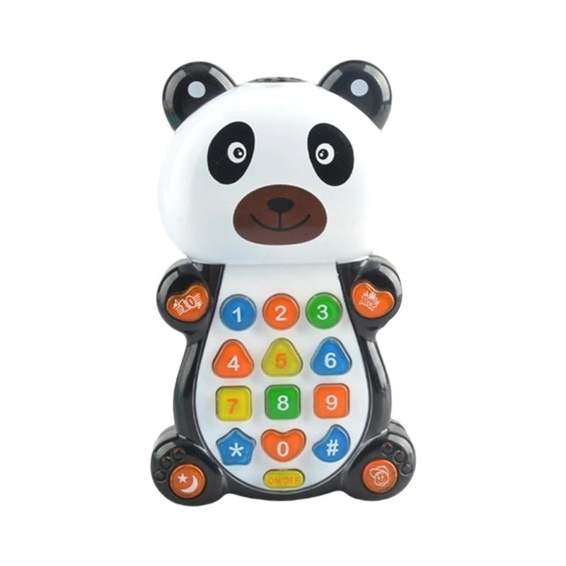 Toddler Music Phone Learning Toy with Cartoon Animal Imagination and Auditory Training Sensory Smartphone Toy