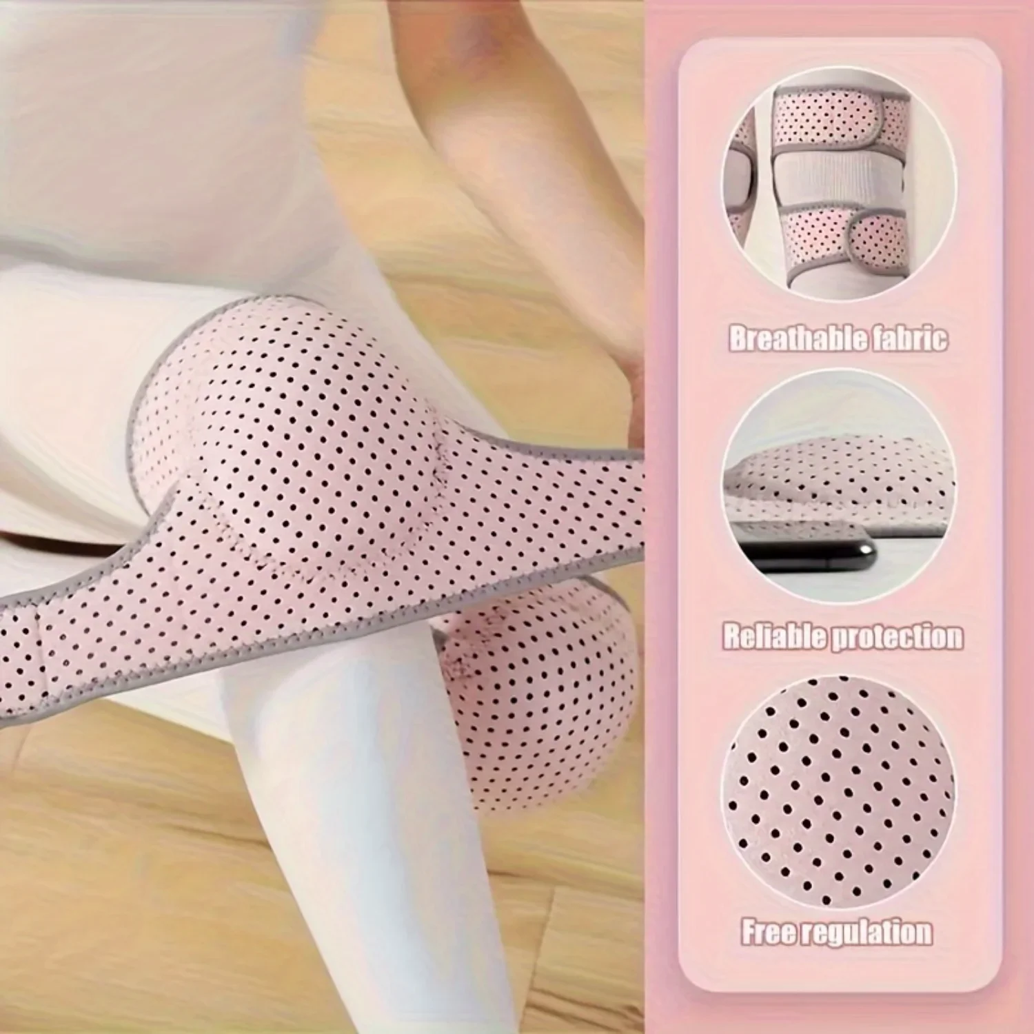 

2pcs/set Soft, Breathable, Elastic, And Thick Anti Slip Sponge Knee Pads, Ergonomically Designed For Sports Activities Such As Y