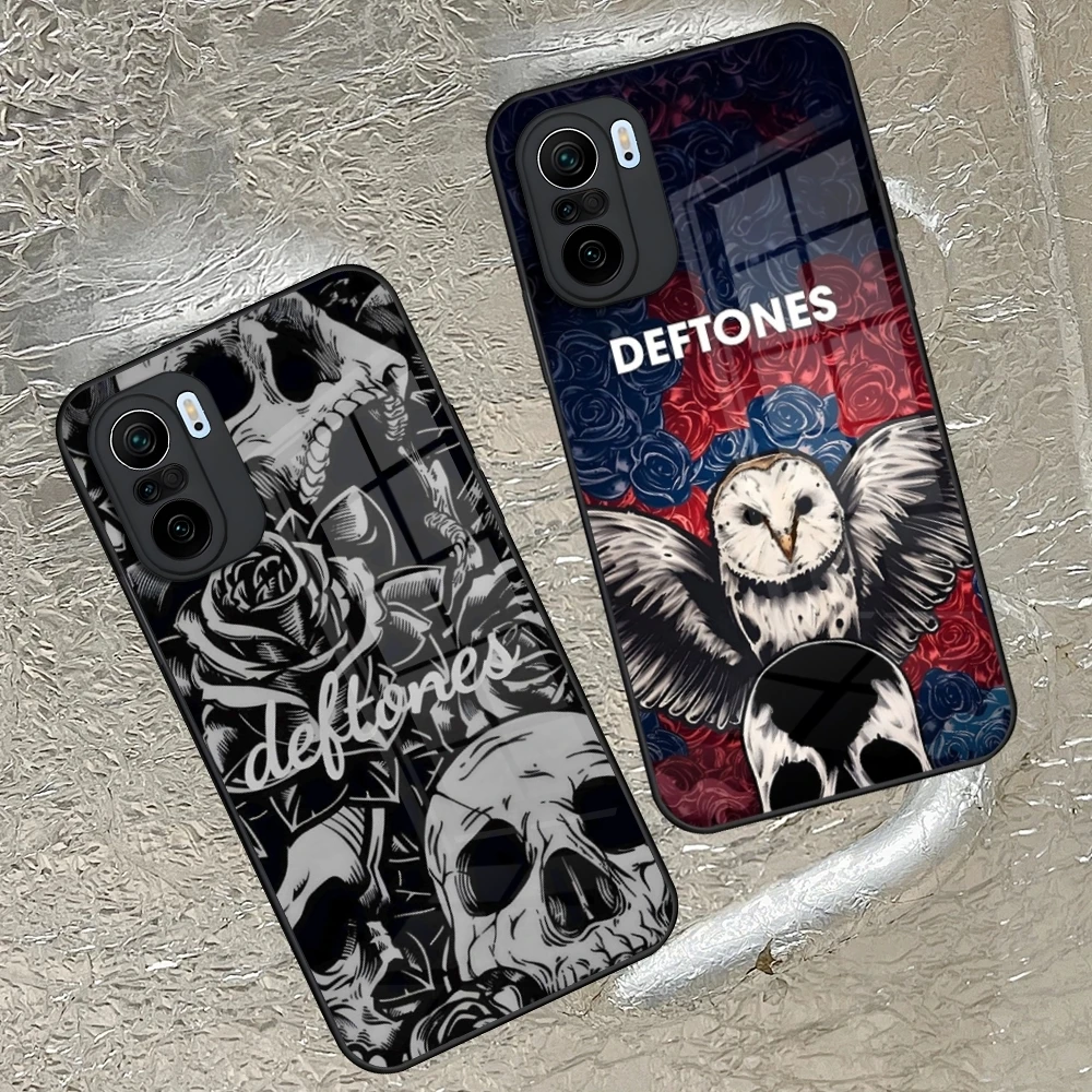 Modische Deftones Handyhülle für Xiaomi Redmi Note 14 13 12 11 Ultra Pro Lite 5G aus gehärtetem Glas