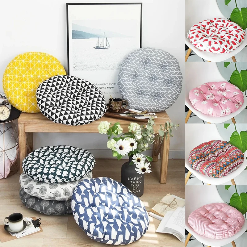 1PC Round Cushion 40x40 45x45 50x50 Office Chair Sofa Cushion Tatami Circular Decoration Seat Cushion Chair Cushions Wholesale