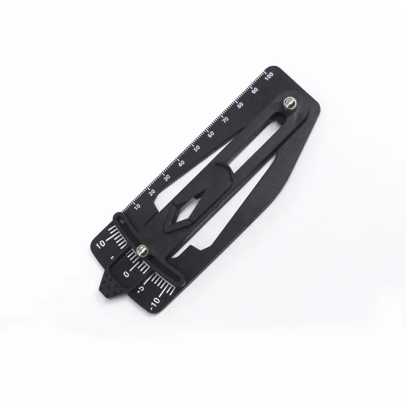 Black Ruler Pitch Debugging Tool, Transferidor Gauge Angle, Adequado para 450/500 Helicópteros, 1Pc