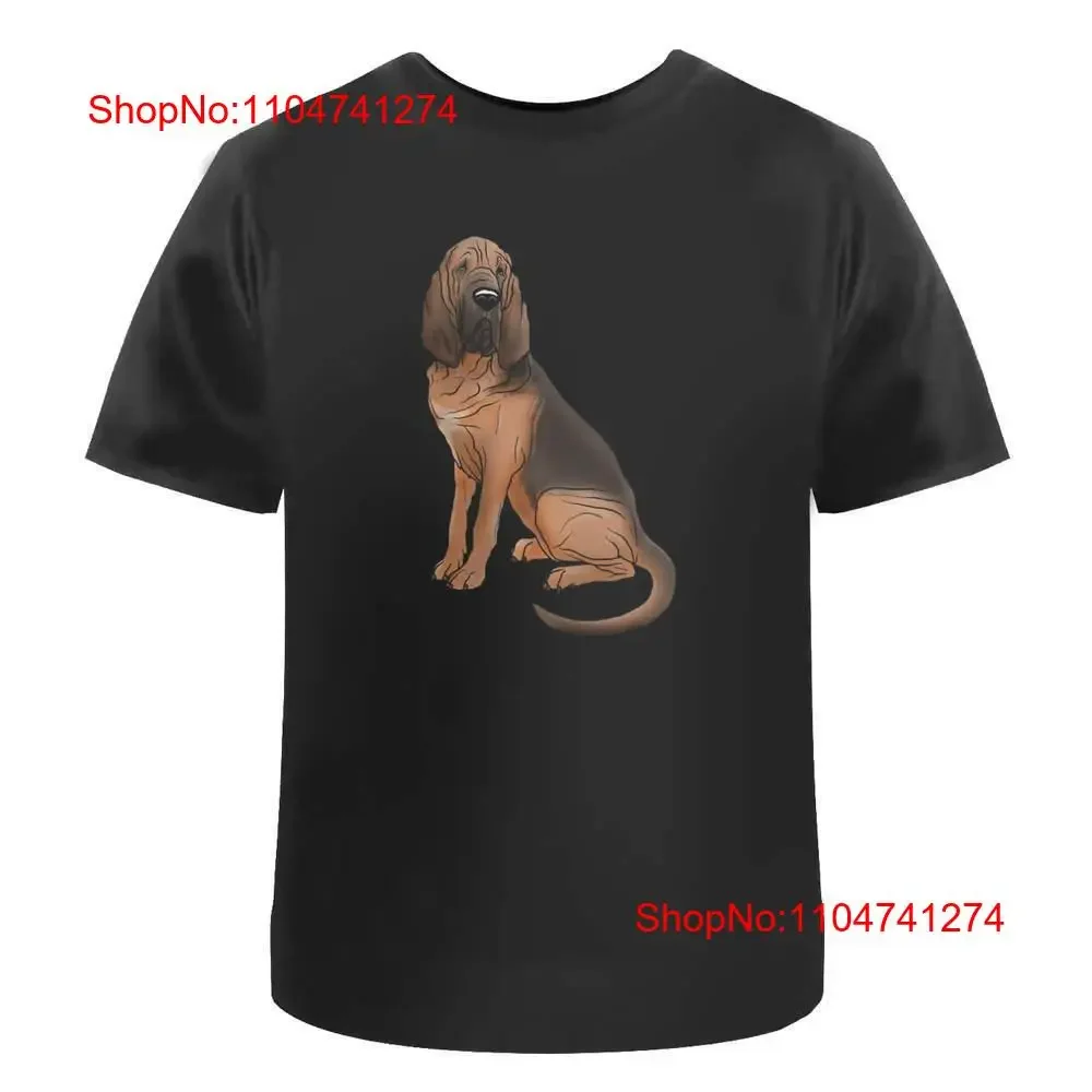 

Хлопковая футболка «Кровьхаунд» TA 030942 Винтажная стильная уличная одежда, удобная повседневная эластичная дышащая уличная одежда с графическим рисунком