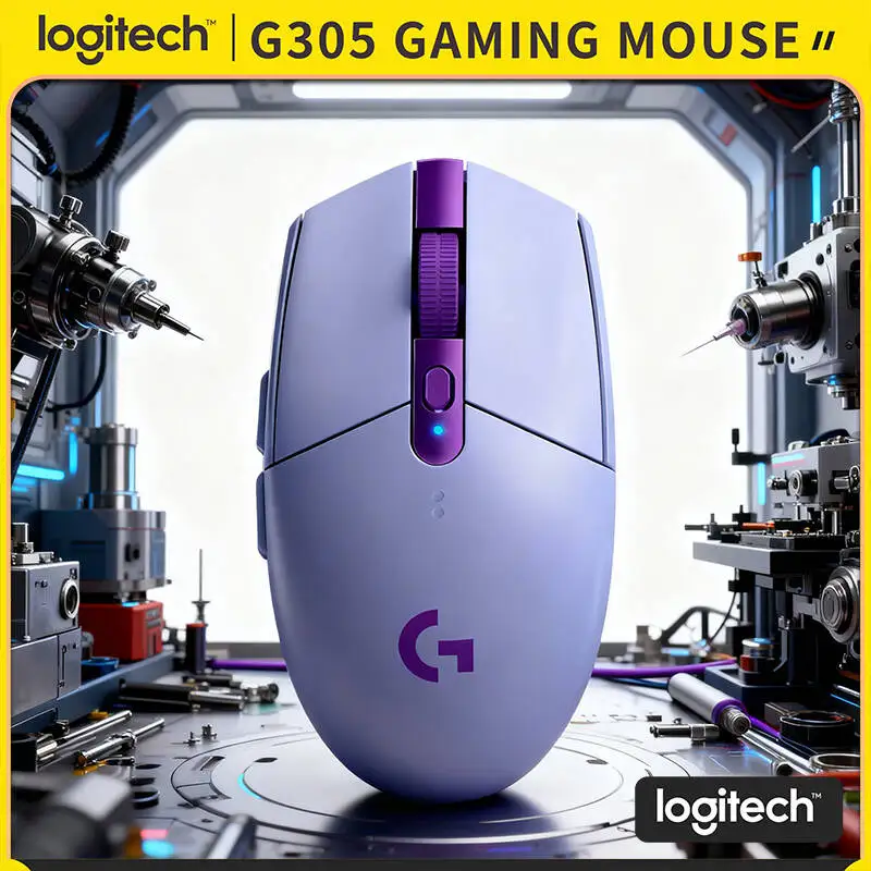 

Беспроводная мышь Logitech G305 LIGHTSPEED, без задержек до 1 мс, 12000 DPI HERO, 6 кнопок, 250 часов автономной работы, 99 г, для геймеров ПК и Mac