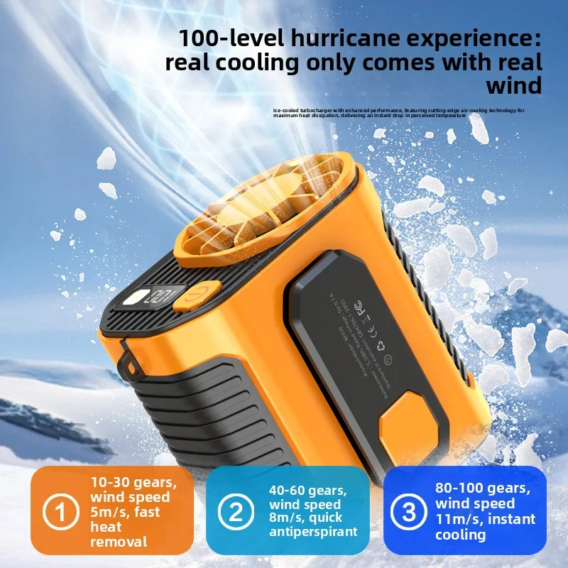 

High Speed Waist Clip Fan USB Mini Portable Cooling Fan for Outdoor Construction Site