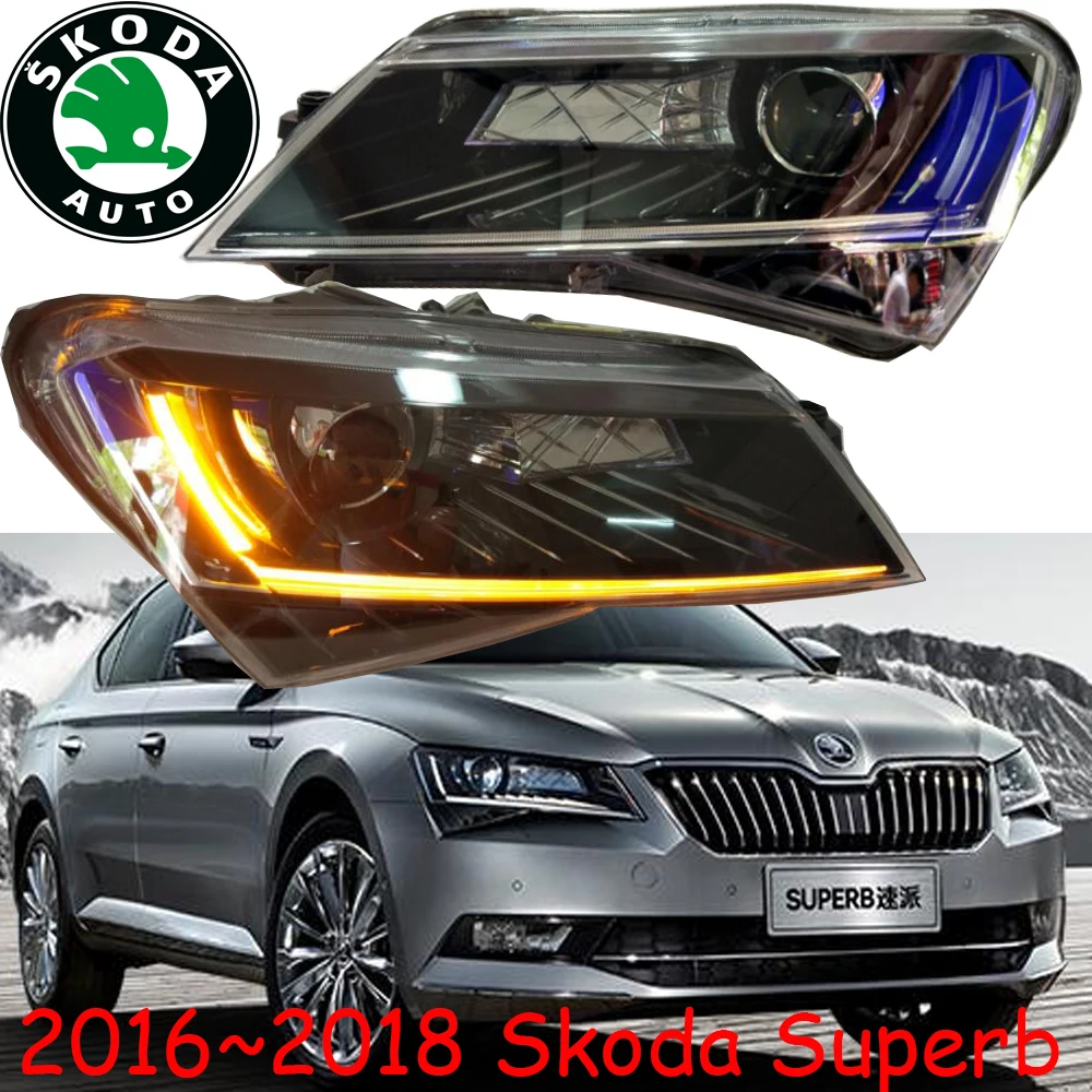 car bumper headlamp Superb headlight 2016~2018y LED DRL car accessories HID xenon Superb daytime light fog