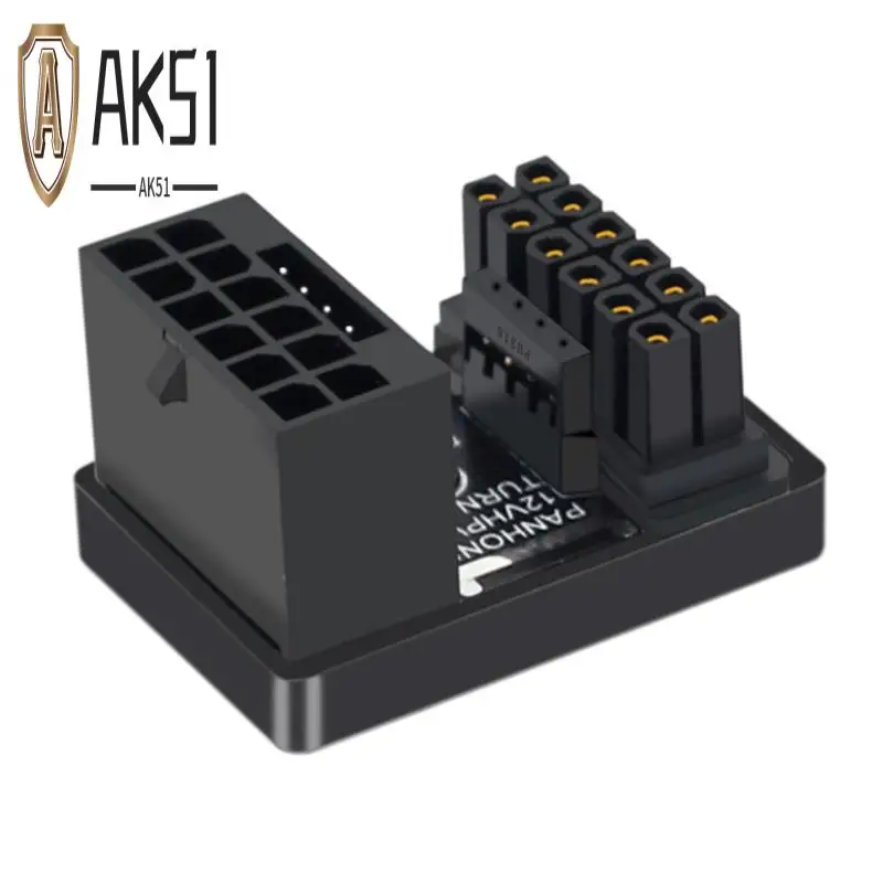 

AK51-ATX3.0 16-контактный разъем «папа» на 16-контактный разъем «мама» Pcie 5,0 12VHPWR 16-контактный 12 + 4-контактный разъем кабеля питания графического процессора