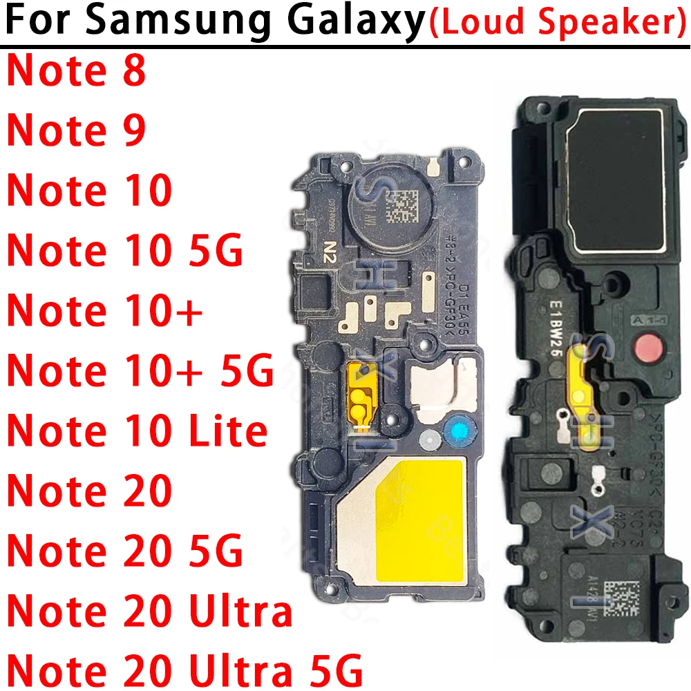 مكبر صوت لسامسونج غالاكسي ، Note8 ، Note9 ، Note10 لايت ، Note10 + ، Note20 Ultra ، 5G ، مكبر صوت ، جرس ، لوحة وحدة الصوت