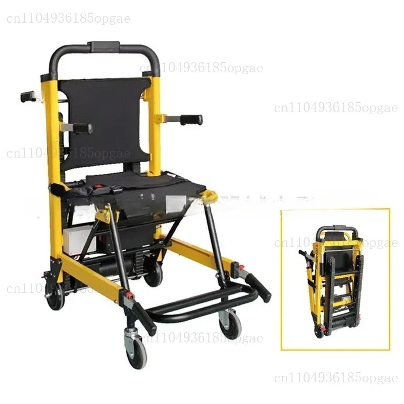 Electric stair climbing wheelchair, folding stair climbing machine for the elderly, up and down stairs crawler type stair