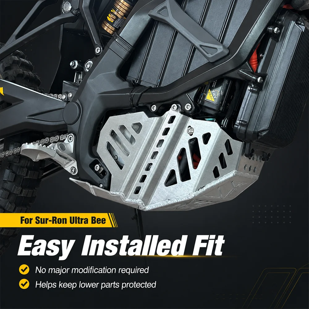 For Sur Ron Ultra Bee Surron Ultrabee Electric Dirt Bike Skid Plate Engine Motor Protection Cover Base Bash Guard Protector
