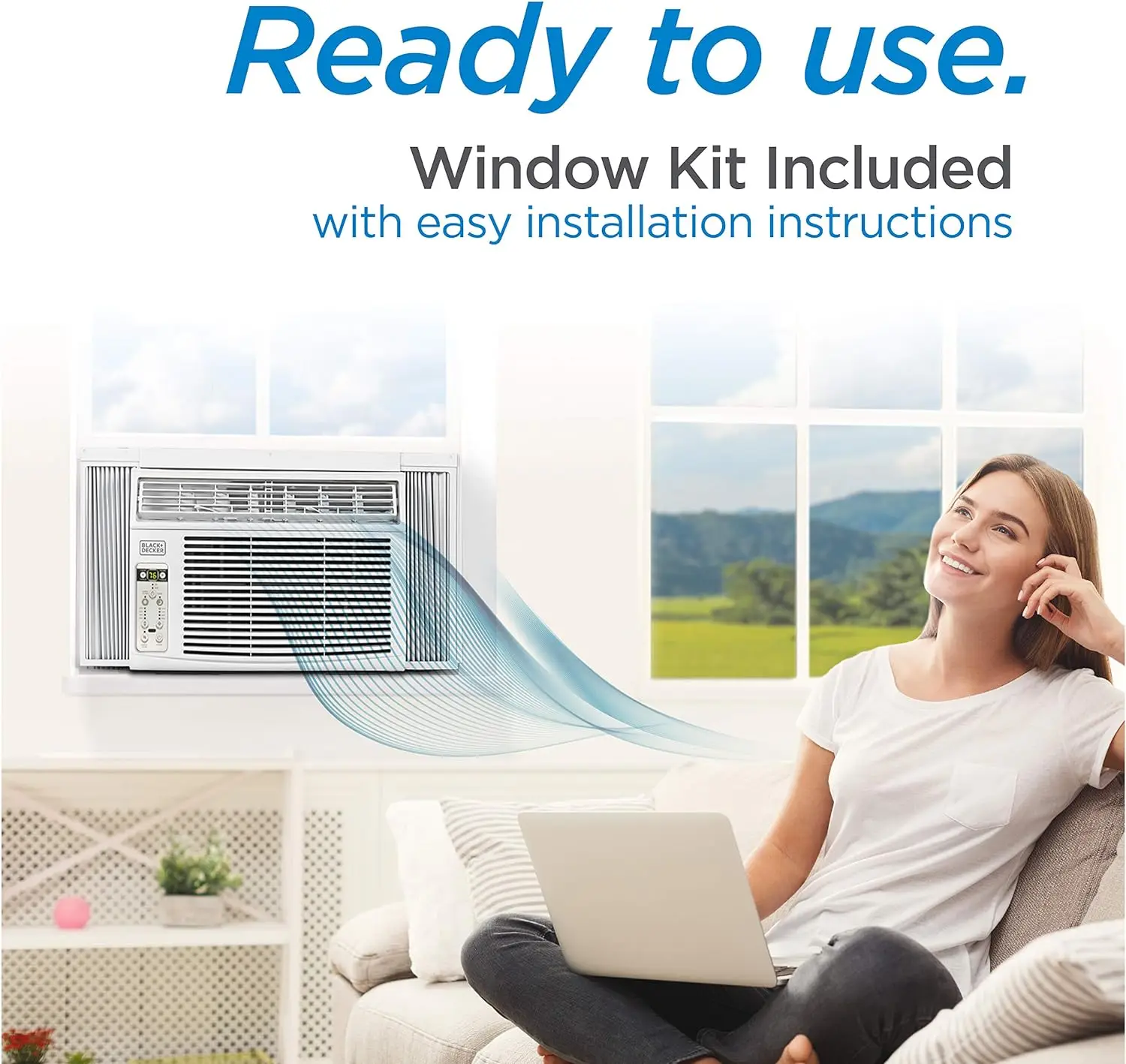 dow Air Conditioner with Remote Control,12000 BTU, Cools Up to 550 Square Feet, Energy Effic