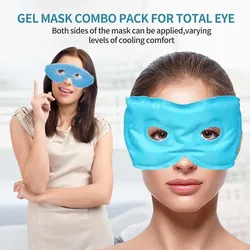 Cold Face Eye Mask Ice Pack Reduce Face Puffy, Dark Circles, Gel Beads Hot Heat Cold Compress Pack, Face SPA for Women Sleeping