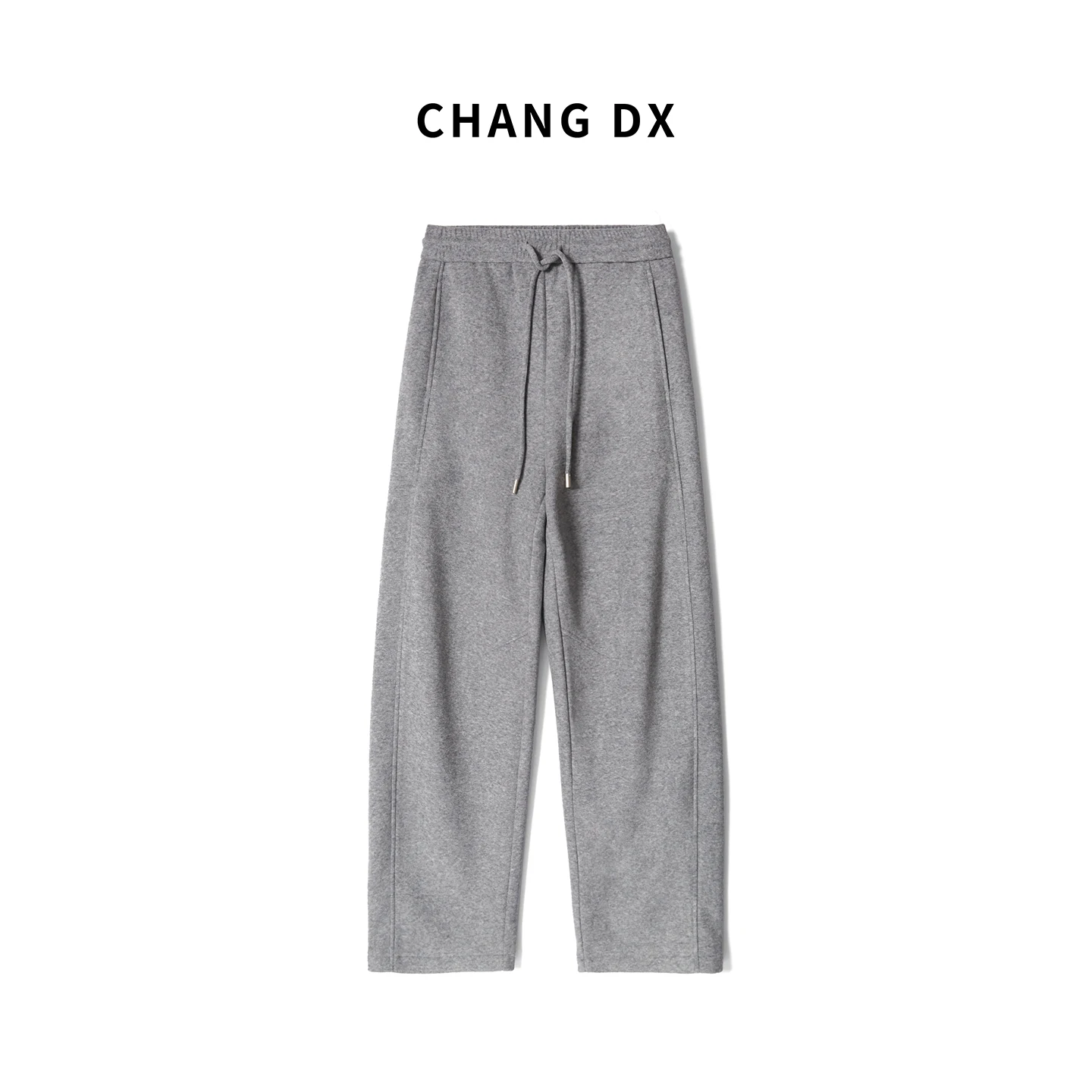 

ChangDX Wide Leg Sweatpants High Waist Straight Leg Pants Polyester Fiber High Waist Trousers for Women Winter Warmth