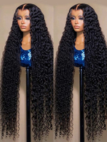 40 46 Inch 13x6 Hd Loose Deep Wave Lace Frontal Wig Brazilian 13x4 360 Full Water Curly Human Hair Wigs For Women 300% Density