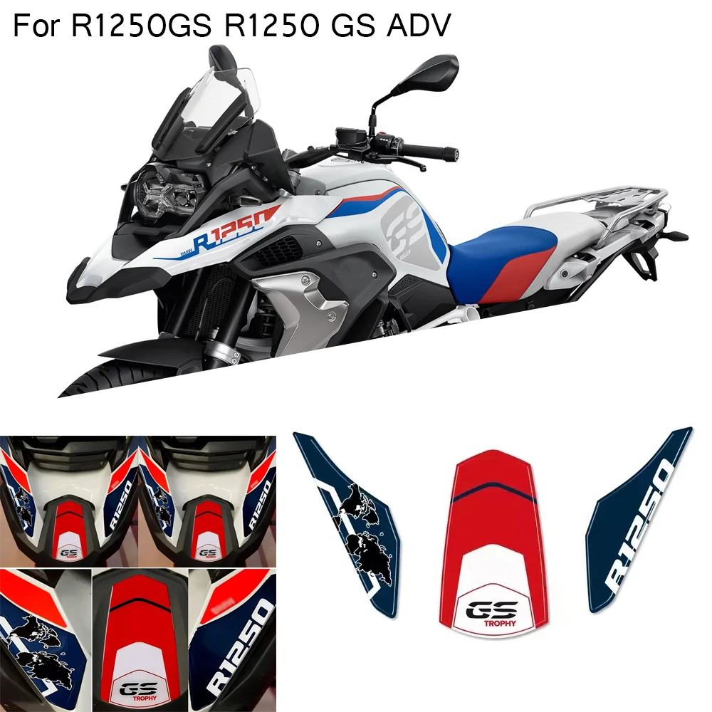 

For R1250GS R1250 GS ADV Motorcycle Sticker 3D Gel Resin Front Mouth Waterproof Scratch Resistant New Decorative Sticker Decal