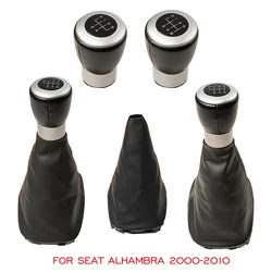 For Seat Alhambra 2000 2001 2002 2003 2004 2005 2006 2007 2008 2009 2010 5 6 Speed Car Gear Shift Knob Lever Gaitor Boot Cover