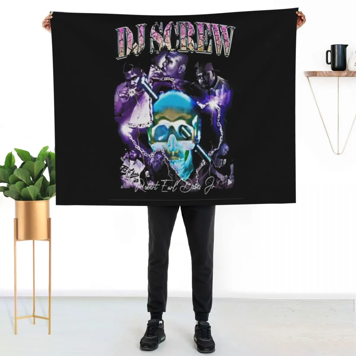 

Dj Screw Throw Blanket Decorative Soft Throw Blanket for Couch Sofa