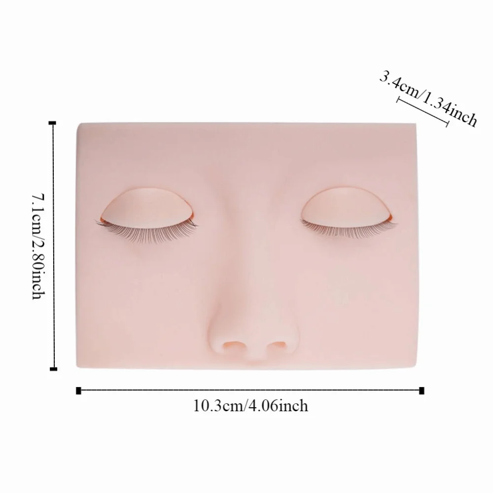 3D Eyelash Extension Mannequin Head Training Removable Eyelids Cosmetic Model Heads Lash Grafting Display