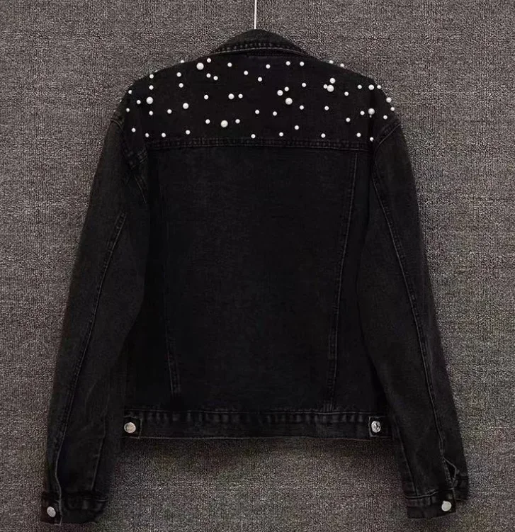 

Pink Denim Coat Women Denim Coat Turn Down Collar Single Breasted Full Sleeve Jackets Loose Casual Regular Short Jacket 2026