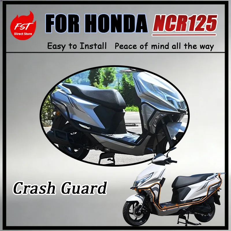 For Honda NCR125 Crash Bar And Exhaust Anti-Fall Guard Comfortable Long-Distance Ride Motorcycle Accessories