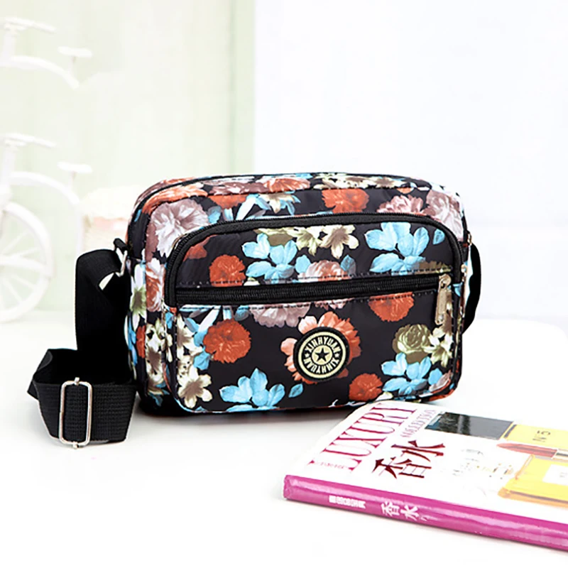 Fashion Ladies Colorful Bag For Women Lightweight Crossbody Bolsos High Quality Oxford Small Clutch Multi Layer Handle Purse Bag