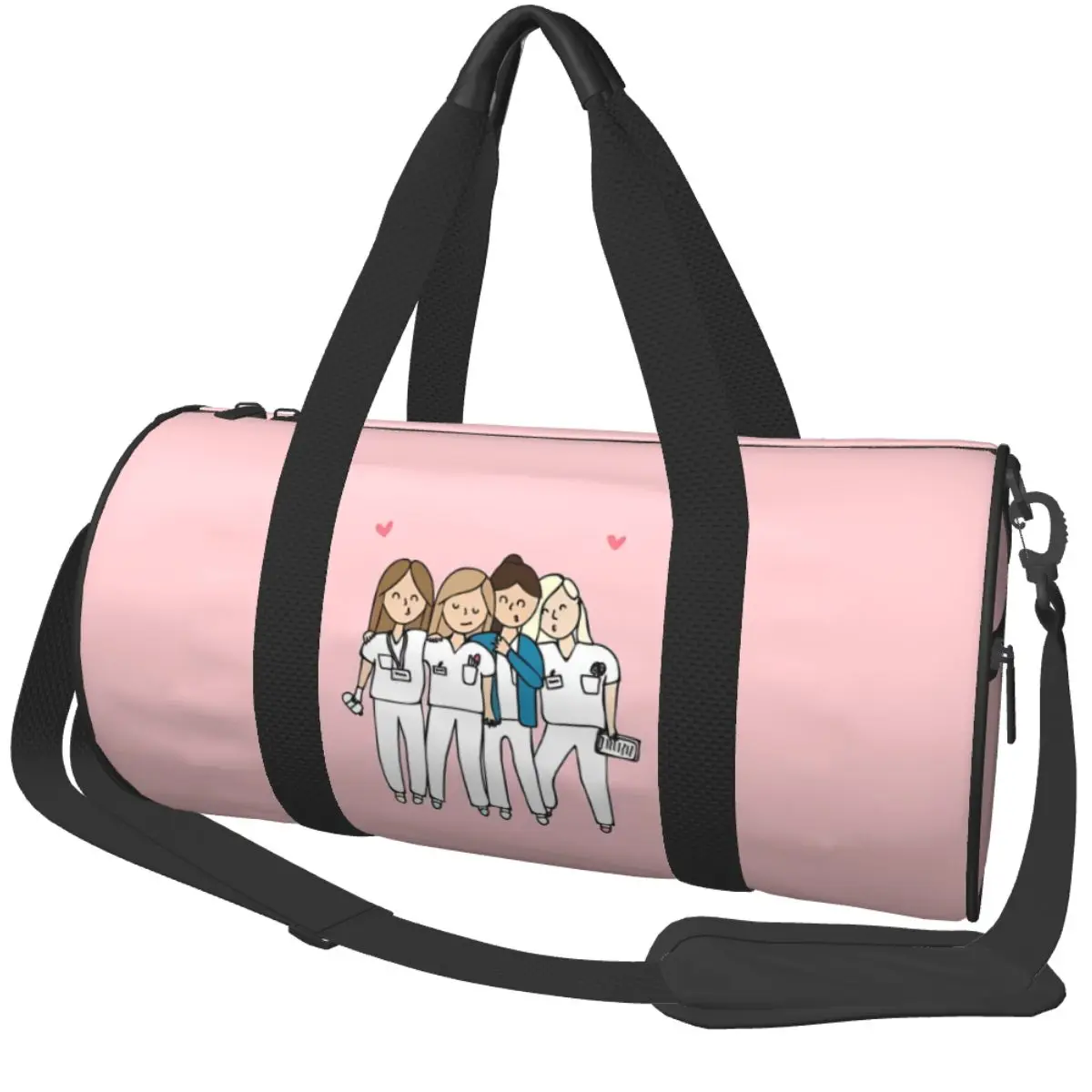 Nurse Enfermera En Apuros Sport Bags Gym Accessories Gym Bag Outdoor Men Women Pattern Handbag Luggage Colorful Fitness Bag