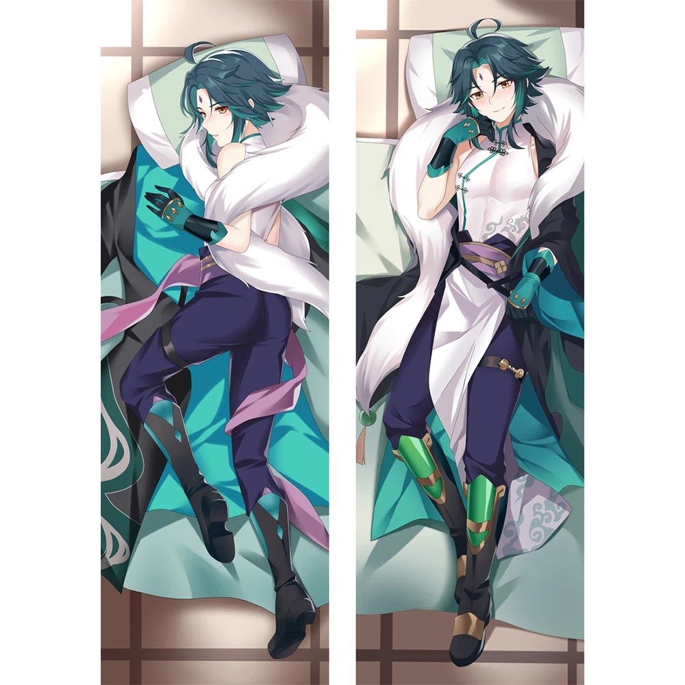 

60x180cm 2WAY/WT Costume Props Game Genshin Impact XIAO Dakimakura Full body Long Pillowcase Two-Side Printed Pillow Cove